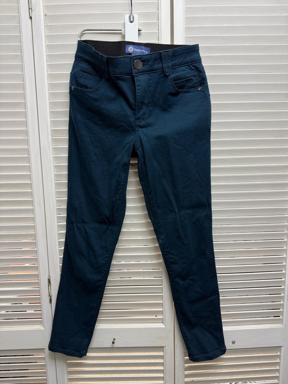 Democracy “Ab”solution Teal Ankle Skimmer Pants
